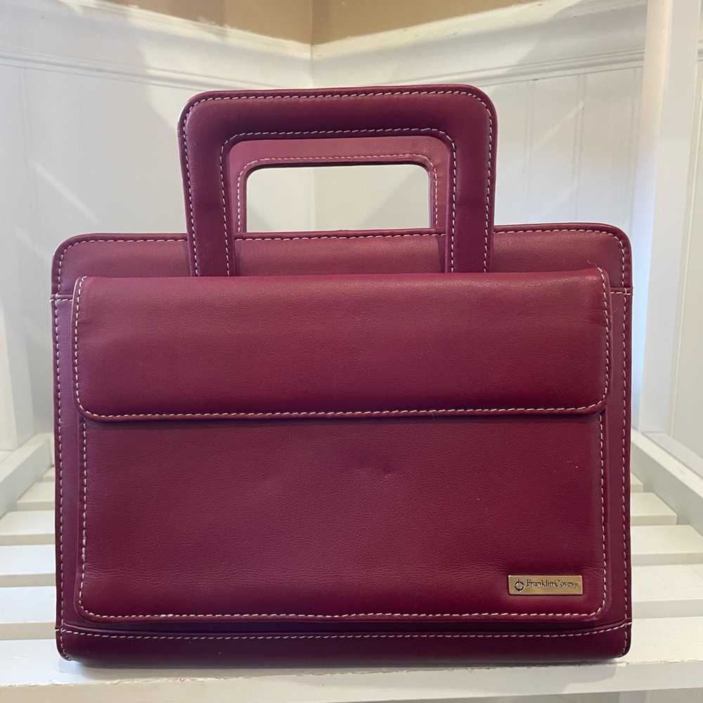 Franklin Covey Maroon Laptop Bag